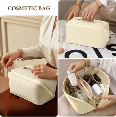 Косметичка для подорожей, PU шкіра, велика місткість, водонепроникна, органайзер для туалетних аксесуарів