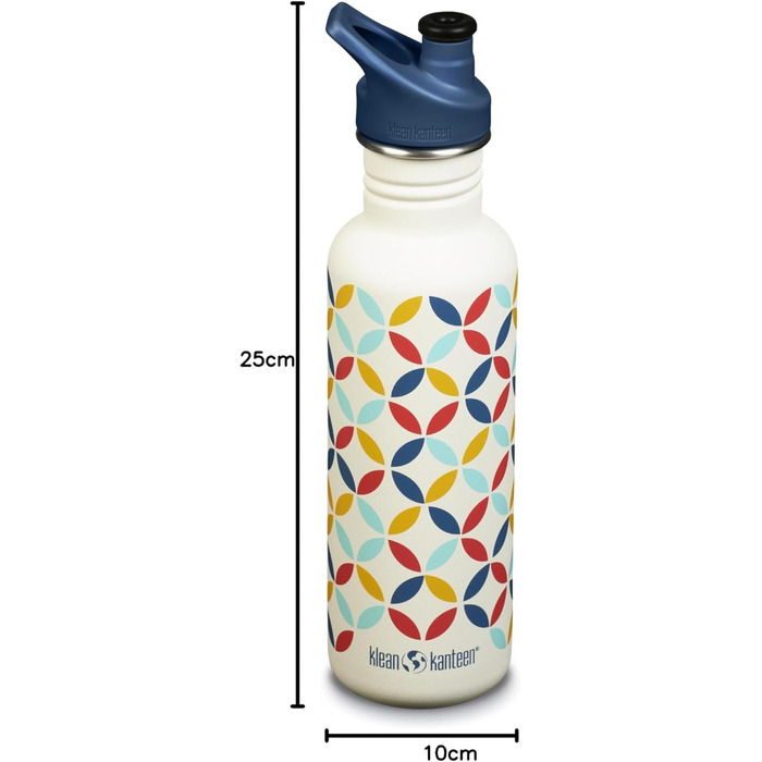 Klean Kanteen Classic Water Bottle 800 ml (Retro Dot)
