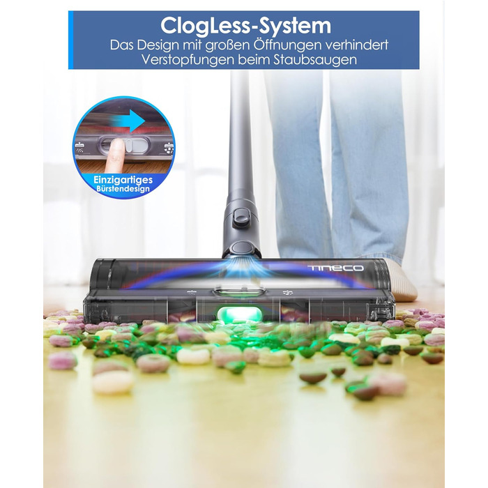 Бездротовий ручний пилосос Tineco Pure ONE S50: 150AW, до 65 хв роботи, LED, для твердих підлог