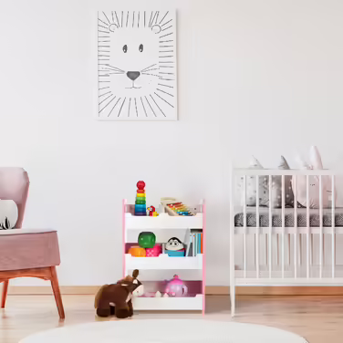 Relaxdays Children's Shelving Unit with 5 Compartments