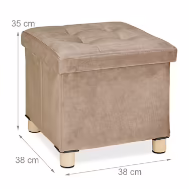 Relaxdays Ottoman with Tray