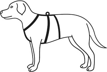 Миска для собак TRIXIE Stay, розмір M/L, 50-75 см, 20 мм, чорна