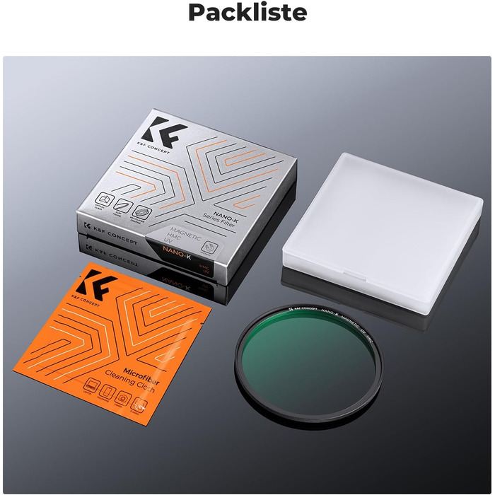 UV-фільтр K&F Concept K-Serie 72mm з магнітним кріпленням для захисту об'єктива