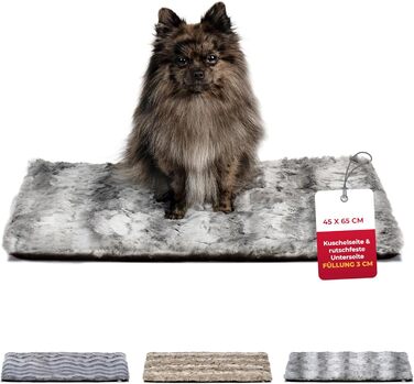Килимок для собак преміум-якість (75x115 см) – м'який, з антиковзаючою основою, для комфорту та тепла – Made in Germany