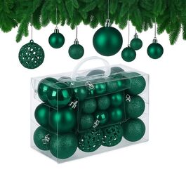 Relaxdays Set of 50 Christmas Baubles