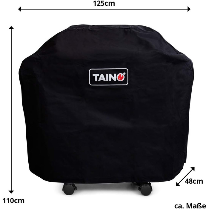 Чохол для гриля TAINO Platinum Black 2+1, водостійкий захист, накриття для 2-пальникової плити