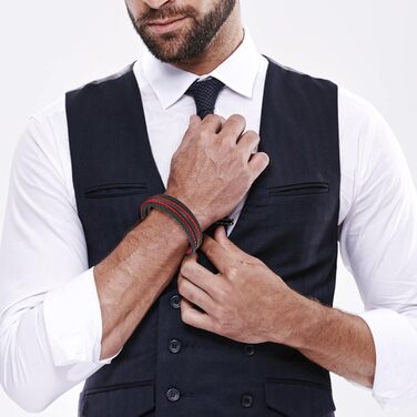 Чоловічий шкіряний браслет ручної роботи, чорний, коричневий, синій, 21 см, шкіряний браслет для чоловіків, подарунок, ювелірні вироби, подарунок на День батька