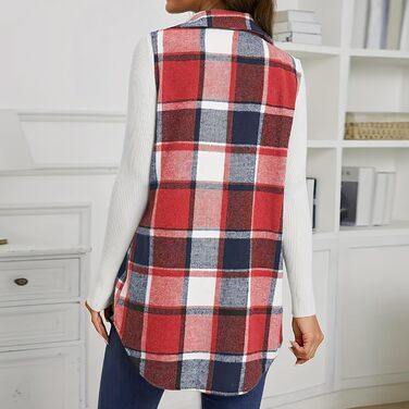 Флісова жилетка для жінок на зиму: тепла, м'яка, універсальна. Ідеальна для осені та зими. Червоний колір, розмір XXL