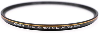 Фільтр UV JONGSUN 86mm S-Pro HD Nano MRC з багатошаровим покриттям B270 для захисту від ультрафіолету