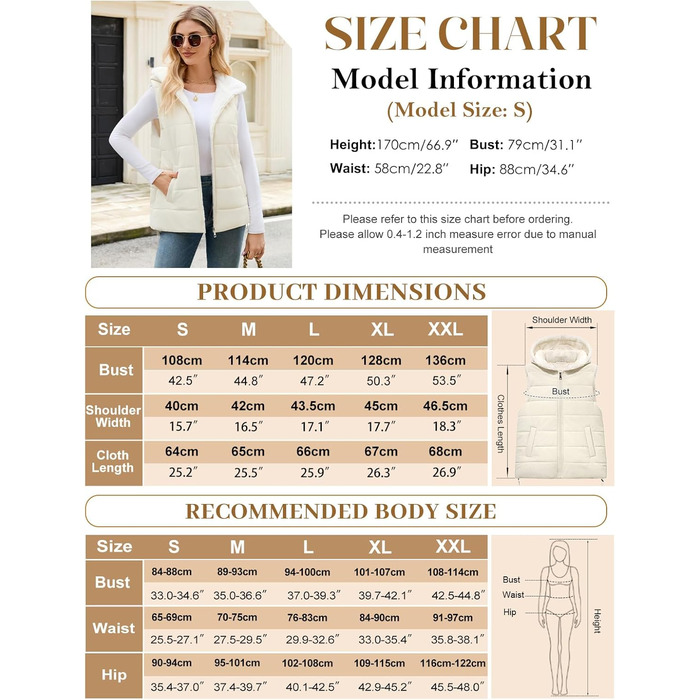 Тепла флісова жилетка CTOP з капюшоном для осені/зими. Легка жилетка з кишенями, колір хакі, розмір S
