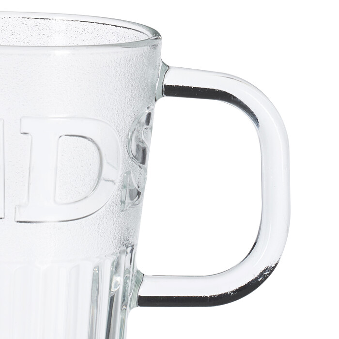 Relaxdays Set of 4 Handle Glasses