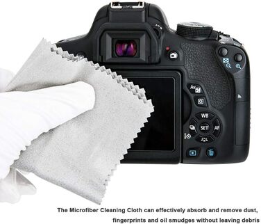 Набір для чищення камери 3-в-1: бляшка, пензлик, мікрофібра (DSLR, об'єктив)