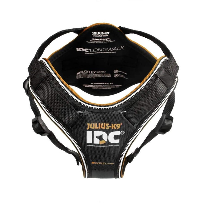 Шлейка для собак JULIUS K-9 IDC Longwalk, чорно-сіра, розмір L