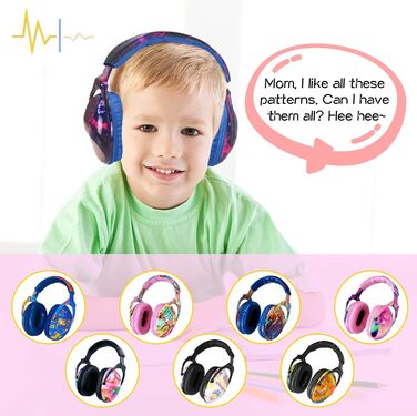 Дитячий захист вух: шумопоглинаючі навушники для дітей з аутизмом, ідеальні для феєрверків та концертів, SNR 28 dB, 3100-6