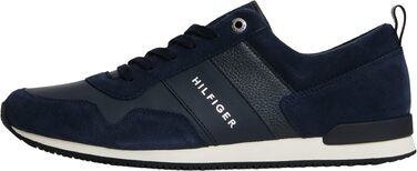 Кросівки Tommy Hilfiger чоловічі Runner Iconic з шкіри та замші, синій, 43 EU