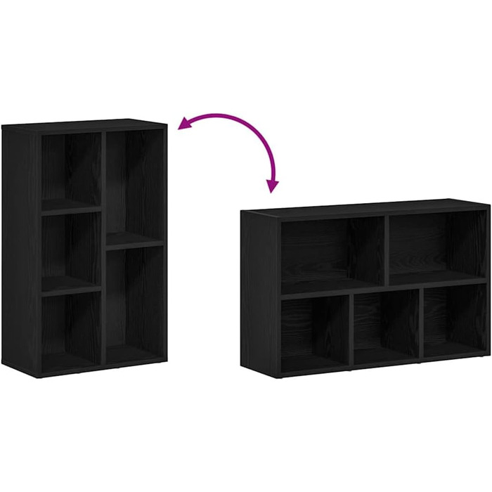 VidaXL Artisan Oak Bookshelf - 50x25x80 cm
