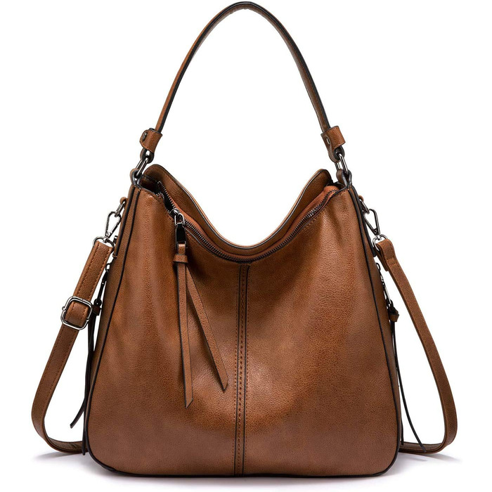 Жіноча сумка-шопер Reaer середнього розміру, чорно-пісочного кольору, зі шкіри PU, на плече та через плече, вінтажна сумка-хобо для роботи, офісу та покупок