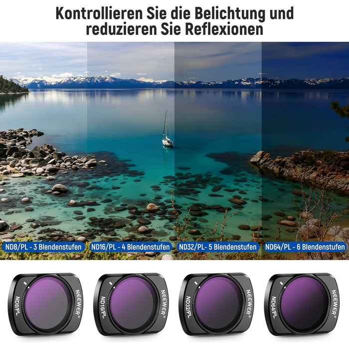 Набір фільтрів NEEWER для DJI Osmo Pocket 3: ND, PL, CPL, UV, ефектні фільтри