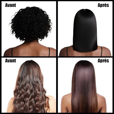 Професійний випрямляч для волосся – щітка-випрямляч, 4 температурні режими, 140℃–200℃, час нагріву 30 секунд, з негативними іонами, підходить для всіх типів волосся (золотистий колір), професійний випрямляч