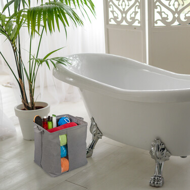 Relaxdays Storage Basket with Clear Window