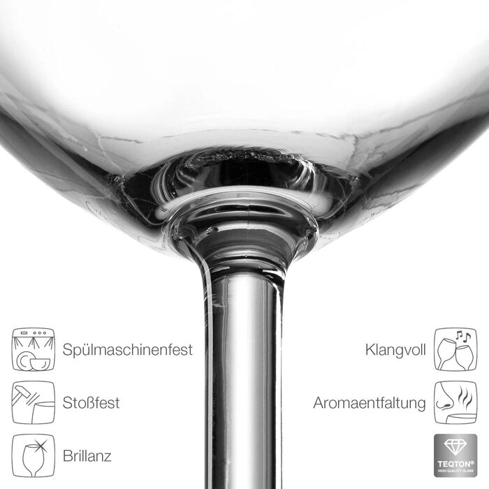 Leonardo 2-piece set of wine glasses, 460 ml, with individual engraving - gift for wedding and engagement - decorative gifts for couples - wine glass for silver wedding anniversary - table decoration for golden wedding anniversary