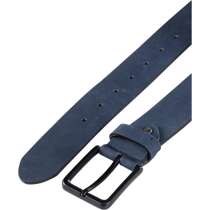 Чоловічий шкіряний ремінь Camel Active з нубуку (M, темно-синій)