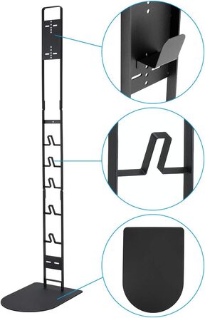 Vacuum Cleaner Holder, Stand Holder Bracket for Dyson V15 V12 V11 V10 V8 V7 V6 and other Handheld Vacuums, Vacuum Freestanding Floor Stand, No Wall Drilling (Black)