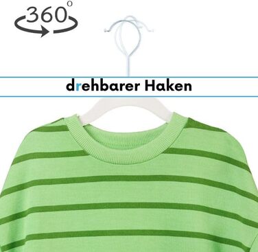 Набір з 30 дитячих вешалок OGIVO з оксамиту, 30 см, білі