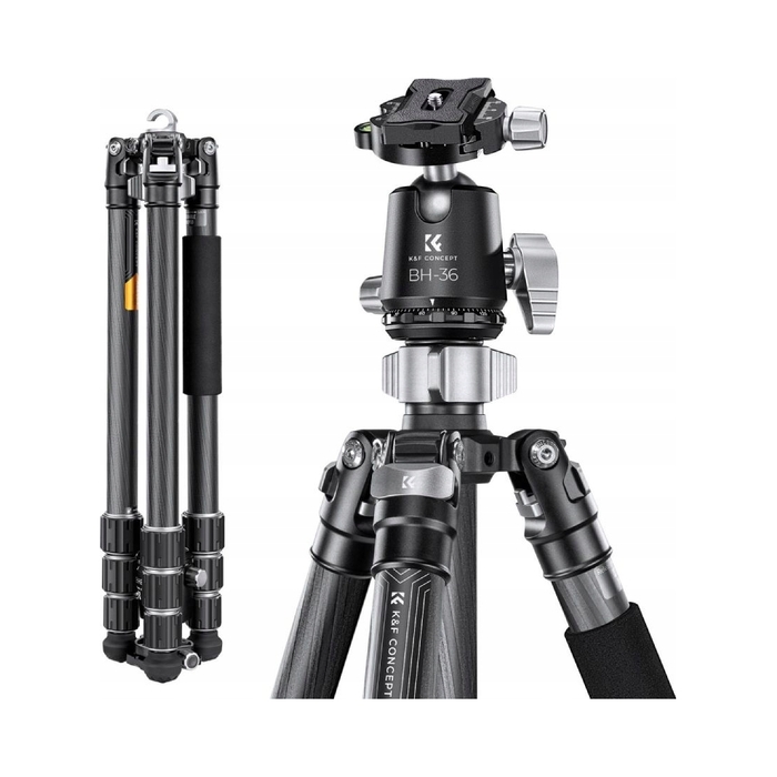 Карбоновий штатив 2-в-1 K&F Concept X284C4 (штатив/монопод), 172 см