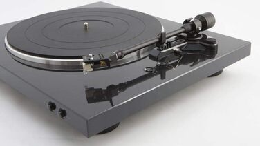 Програвач вінілу Denon DP-300F Premium (чорний) з автоматичним керуванням та вбудованим фонокоректором