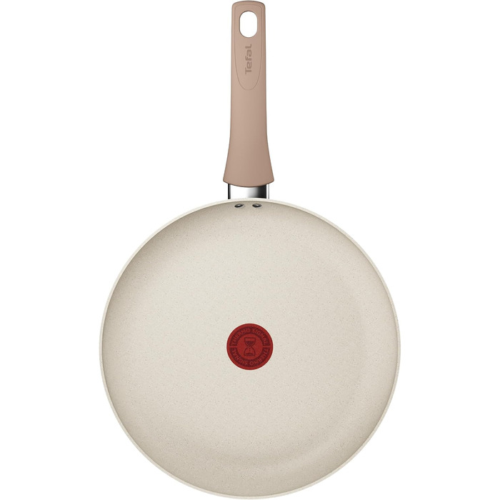 Набір посуду Tefal Mineralia+ Stone White On, 7 предметів, антипригарне покриття, Thermo-Signal, для всіх типів плит, білий, G199S544