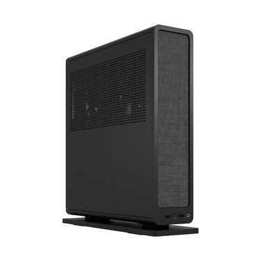 Корпус Fractal Design Ridge Black Mini-ITX для ігрового ПК з PCIe 4.0, 2 вентилятори 140мм PWM, USB Type-C