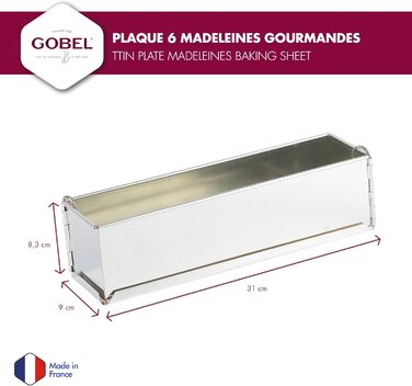 Форма для пасту з шарнірами Gobel 119730, 40 x 8 см, білий метал, роз'ємна