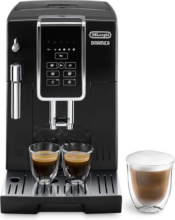 Кавомашина De'Longhi Dinamica ECAM 350.15.B: автоматична з капучинатором, чорна