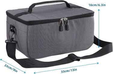 Сумка для камери Koolertron: захисна, водонепроникна, з регульованим ременем, для DSLR, фотограф-ентузіаст (сіра)