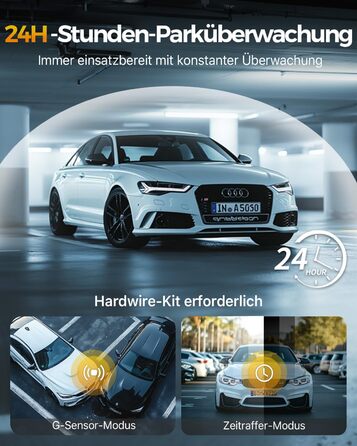 Відеореєстратор GKU 3-камерний, 4K+1080P+1080P, GPS, WiFi, IPS-дисплей 3