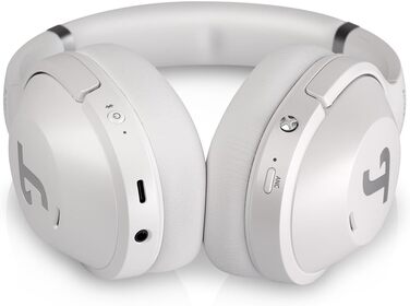 Бездротові Bluetooth-навушники Teufel REAL Blue NC 3 Over-Ear з активним шумозаглушенням ANC, Pearl White