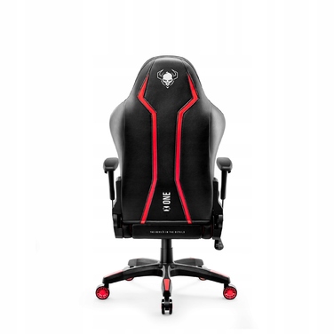 Ігрове крісло Diablo Chairs X-One 2.0, штучна шкіра, чорно-червоне