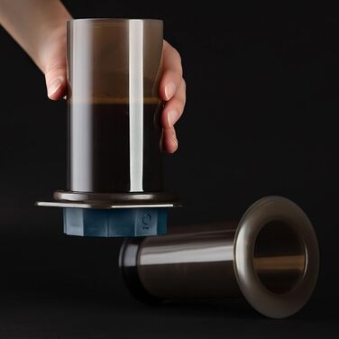 Багаторазовий фільтр Fellow та прес-аксесуари для кавоварки Aeropress, для еспресо, холодної кави, без протікань, синій камінь