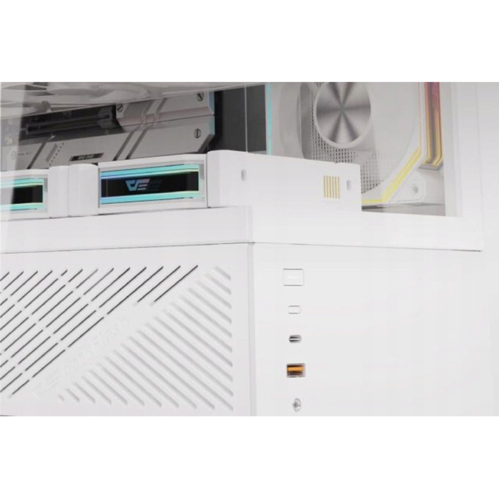 Корпус для комп'ютера darkFlash DY460 White ATX, 4x ARGB вентилятори, USB-C