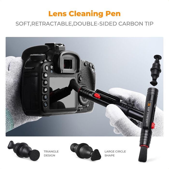 Набір для чищення камер та оптики K&F Concept 23-в-1: DSLR, об'єктиви, фільтри, мобільні телефони