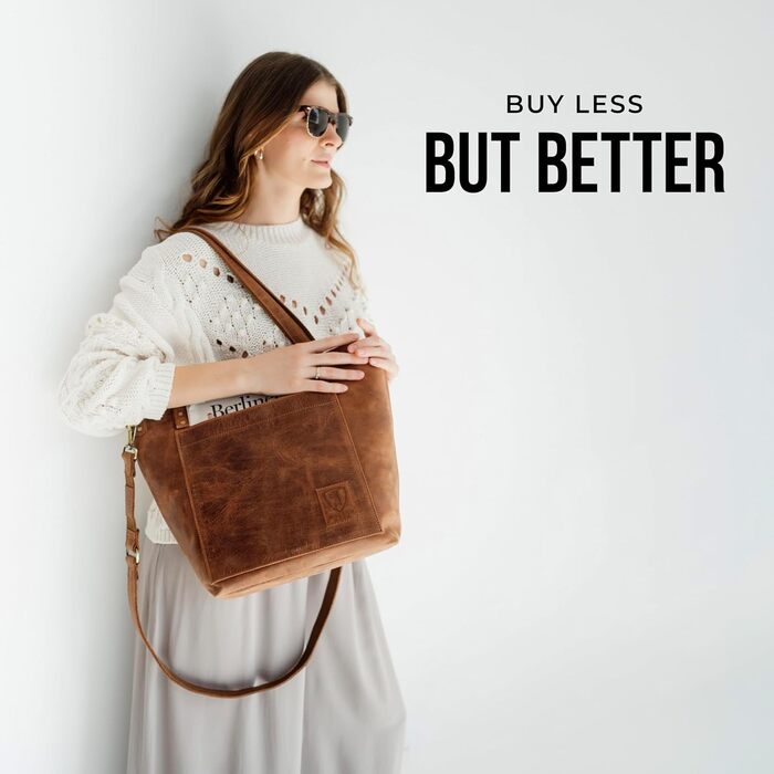 Сумка жіноча шкіряна через плече Berliner Bags Verona вінтажний стиль, велика сумка-шопер з YKK блискавкою, колір верблюжий