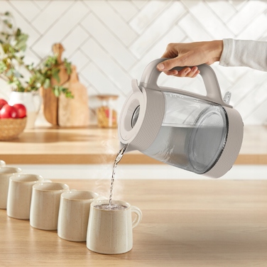 Електричний чайник Tefal KO2G0BE0, 2000 Вт, 1,7 л, прозорий