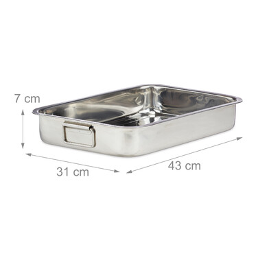 Relaxdays Roasting Pan with Rack