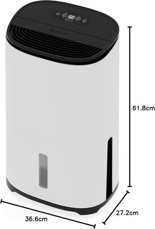 Зволожувач повітря Meaco Ultra Leise Arete® One 25L з очищувачем повітря для дому, підвалу, спальні, гаража. Вугільна фільтрація.