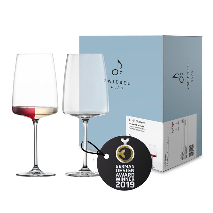 Набір келихів для вина Zwiesel Glas Vivid Senses (2 шт.) – для насичених вин, Tritan®-кристал, Made in Germany