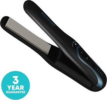 Professional Ceramic Hair Straightener & Curling Iron - 80-235°C with Ionic Plates, LCD Display, 3m Cord & Hair Care Oils