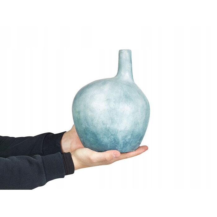 Декоративна керамічна ваза BENTONG, 26 см, блакитна