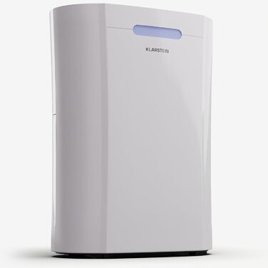 Klarstein AeroDry Smart 12l: Електричний осушувач повітря з WiFi, LED дисплеєм та фільтром вугілля (12л/день, 18м²)