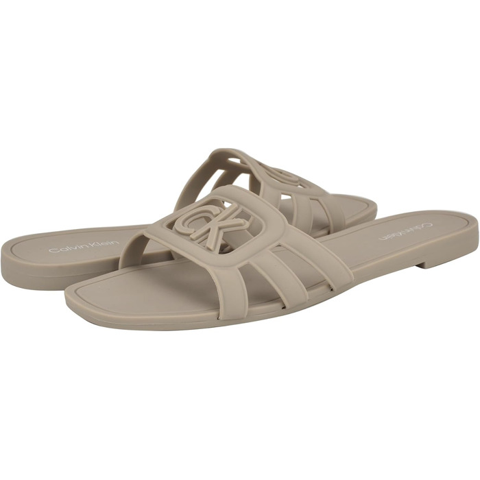 Сандалі жіночі Calvin Klein Yoana Flat Natur (38 EU) - бежеві повсякденні